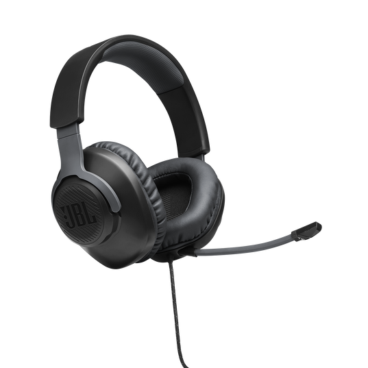 JBL Quantum 100 - Black - Wired over-ear gaming headset with flip-up mic - Detailshot 8